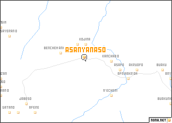 map of Asanyanaso
