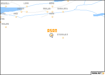 map of Åsan