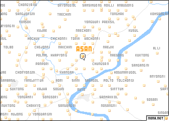 map of Asan