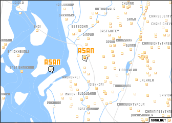 map of Āsan