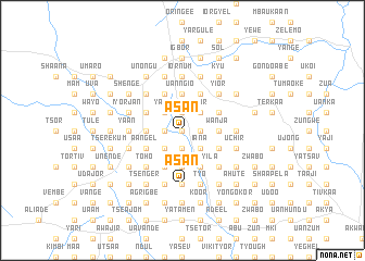 map of Asan