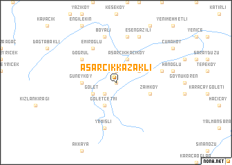 map of Asarcıkkazaklı