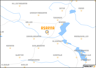 map of Åsarna