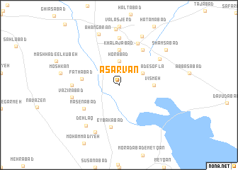 map of Āsarvān