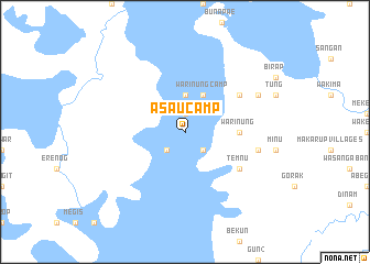 map of Asau Camp