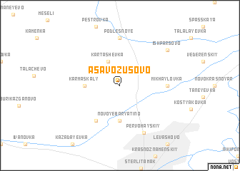 map of Asavo-Zusovo