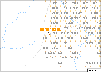 map of Asawa Uzel