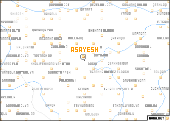 map of Āsāyesh