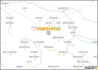 map of Asbækhede