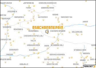 map of Asb Charān-e Pā\