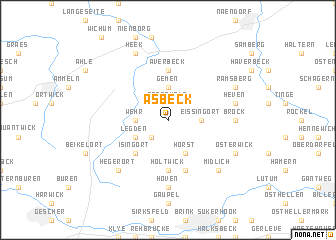 map of Asbeck