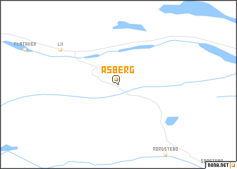 map of Åsberg