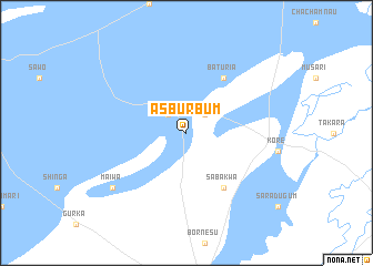 map of Asburbum