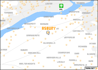 map of Asbury