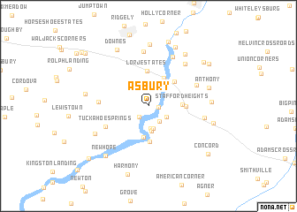 map of Asbury