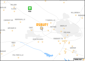 map of Asbury