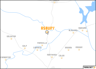 map of Asbury