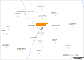 map of Asbury