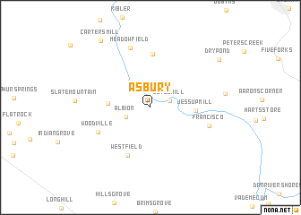 map of Asbury