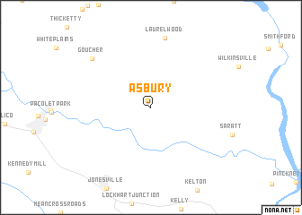 map of Asbury