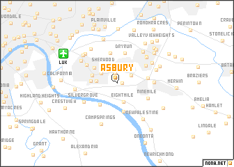 map of Asbury