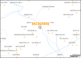 map of Ascagnano