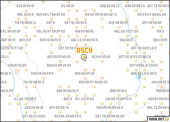 map of Asch