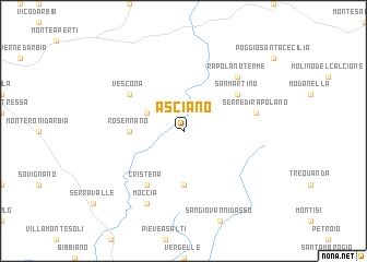 map of Asciano