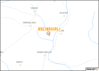 map of Aşçıbekirli