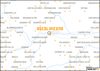 map of Ascoli Piceno