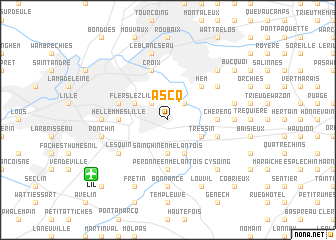 map of Ascq