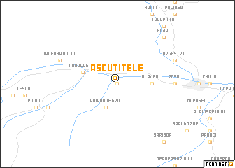 map of Ascuţitele