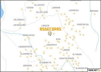 map of As de Copas