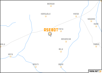 map of Āsebot