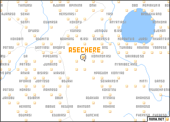 map of Asechere