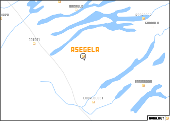map of Asegela