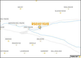 map of Asekeyevo