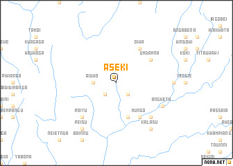 map of Aseki