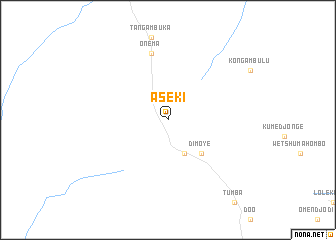 map of Aseki