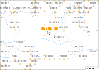 map of Asemendi