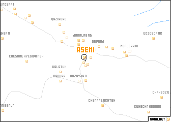 map of ‘Āşemī