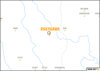 map of Āsendabo