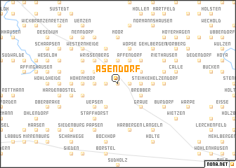 map of Asendorf