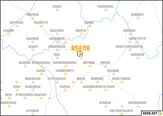 map of Asene