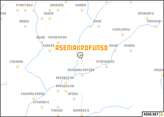 map of Aseni Akrofunso