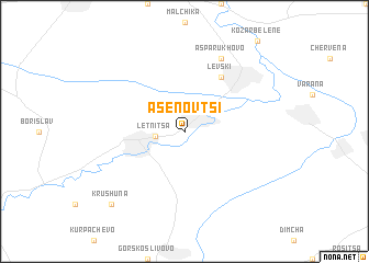 map of Asenovtsi