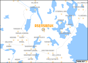 map of Åsensbruk