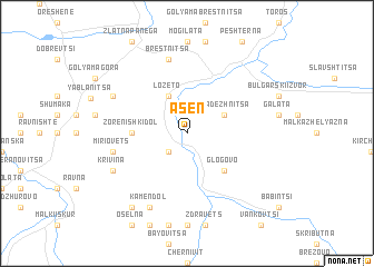 map of Asen