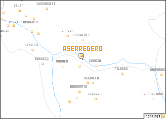map of Aserredero