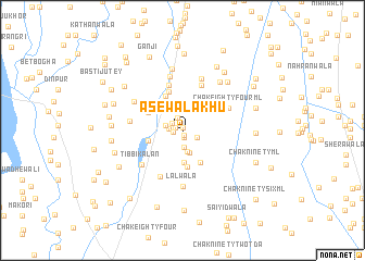 map of Asewāla Khu